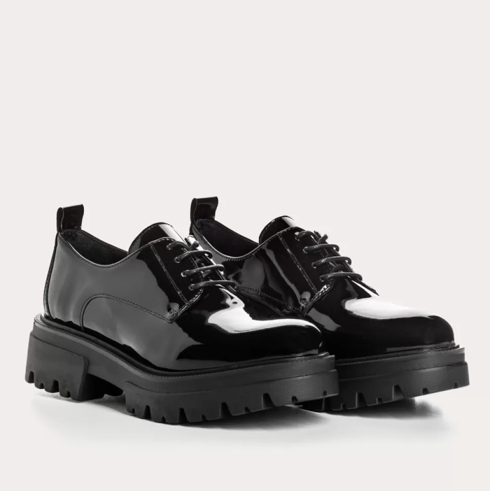 Derbies^Reqins Derbies Asty Vernis Noir, Noir