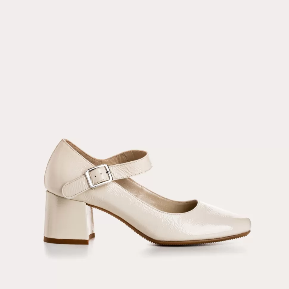 Escarpins^Reqins Escarpins Galante Naplak Beige, Ecru