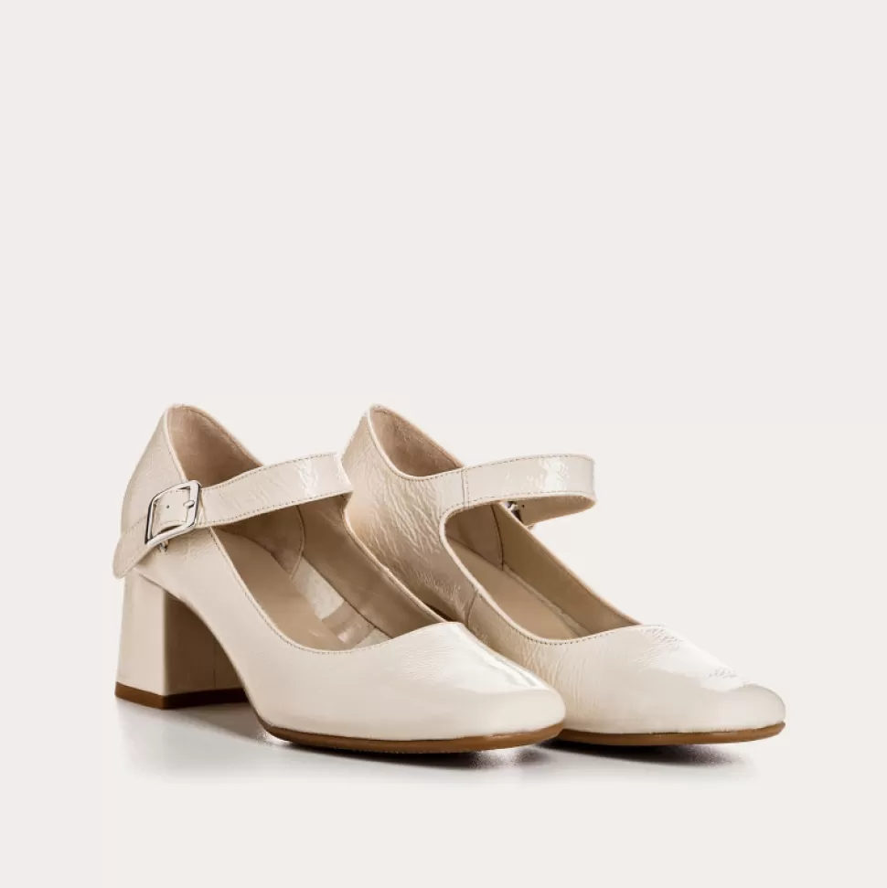 Escarpins^Reqins Escarpins Galante Naplak Beige, Ecru
