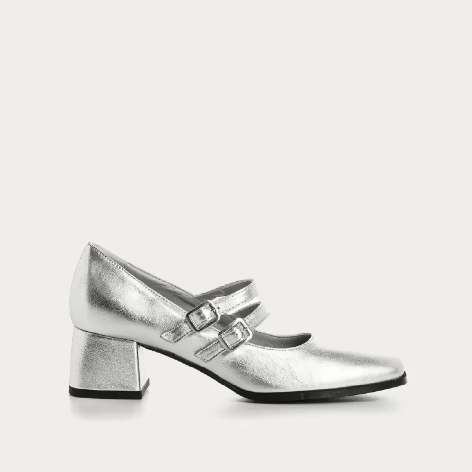 Escarpins^Reqins Escarpins Lady Eclat Argent, Metallique