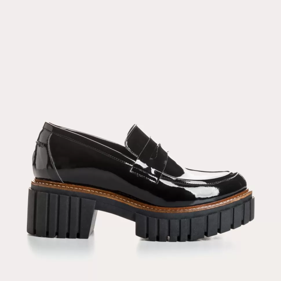 Mocassins^Reqins Mocassins Belina Vernis Noir, Noir