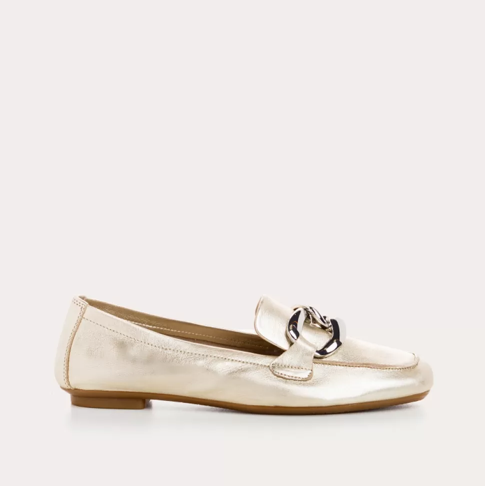 Mocassins^Reqins Mocassins Haster Eclat Metallique, Platine