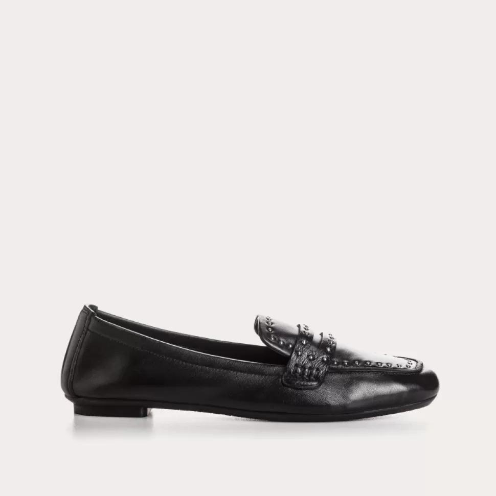 Mocassins^Reqins Mocassins Helodie Cuir Noir, Noir
