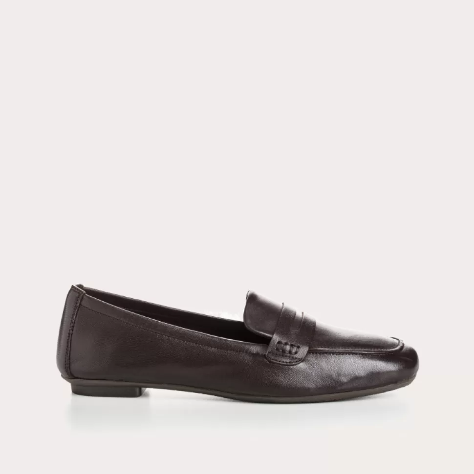 Mocassins^Reqins Mocassins Hema Cuir Marron