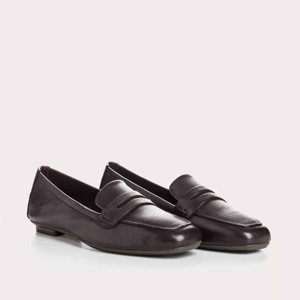 Mocassins^Reqins Mocassins Hema Cuir Marron