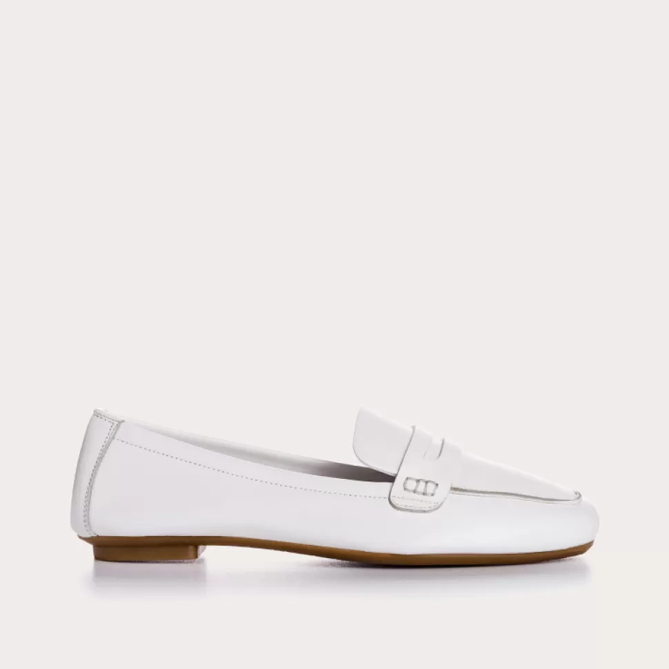 Mocassins^Reqins Mocassins Hema Cuir Cc Blanc, Blanc