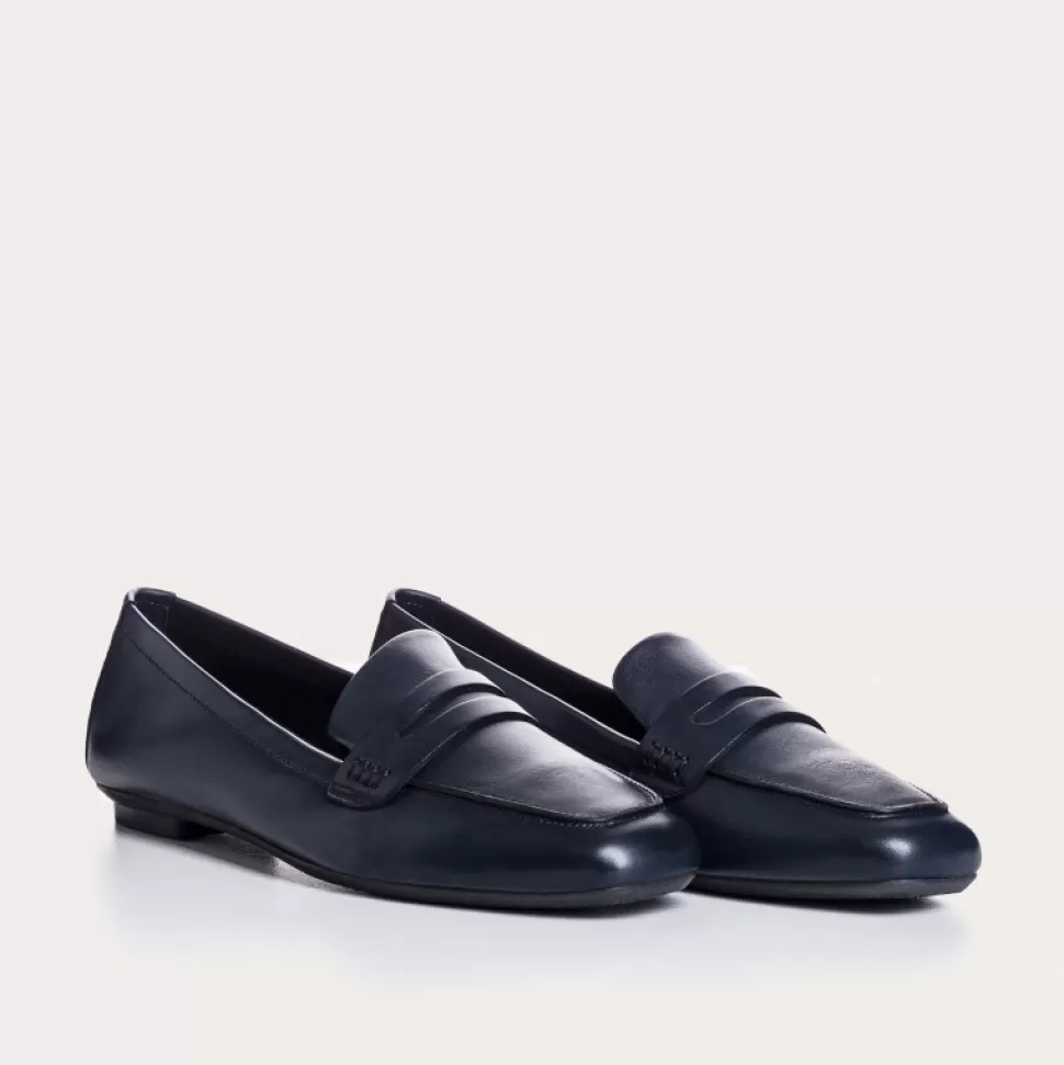 Mocassins^Reqins Mocassins Hema Cuir Cc Bleu