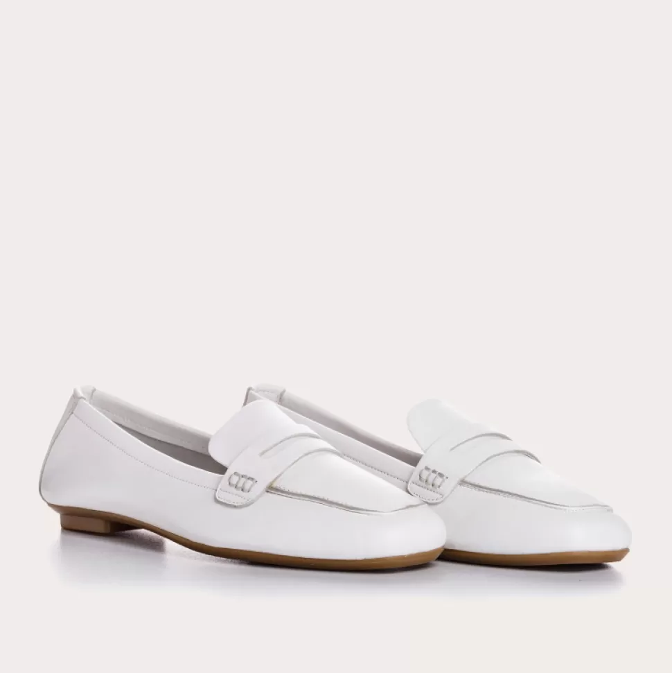 Mocassins^Reqins Mocassins Hema Cuir Cc Blanc, Blanc