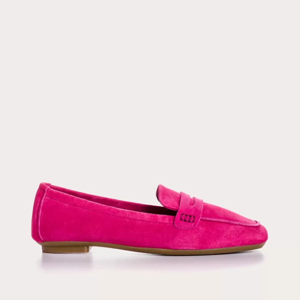 Mocassins^Reqins Mocassins Hema Cuir Velours Cc Fuchsia, Rose
