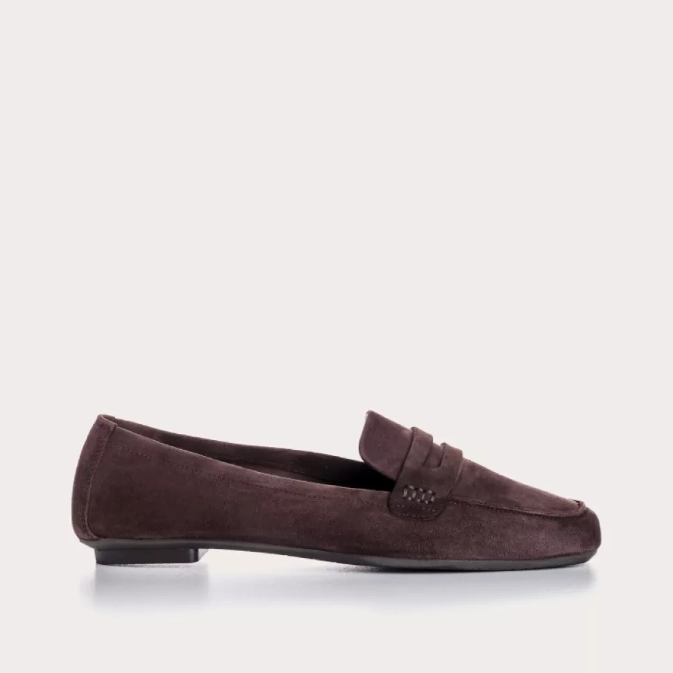 Mocassins^Reqins Mocassins Hema Cuir Velours Cc Marron