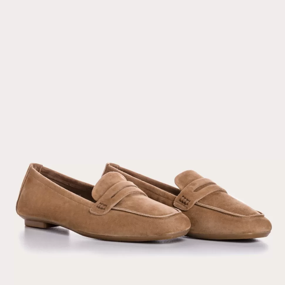 Mocassins^Reqins Mocassins Hema Cuir Velours Cc Naturel