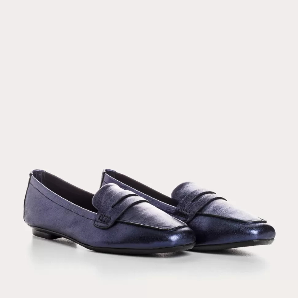 Mocassins^Reqins Mocassins Hema Eclat Metallique, Nuit