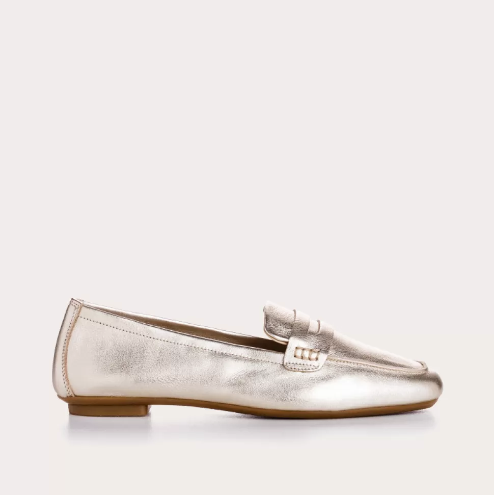 Mocassins^Reqins Mocassins Hema Eclat Cc Metallique, Platine