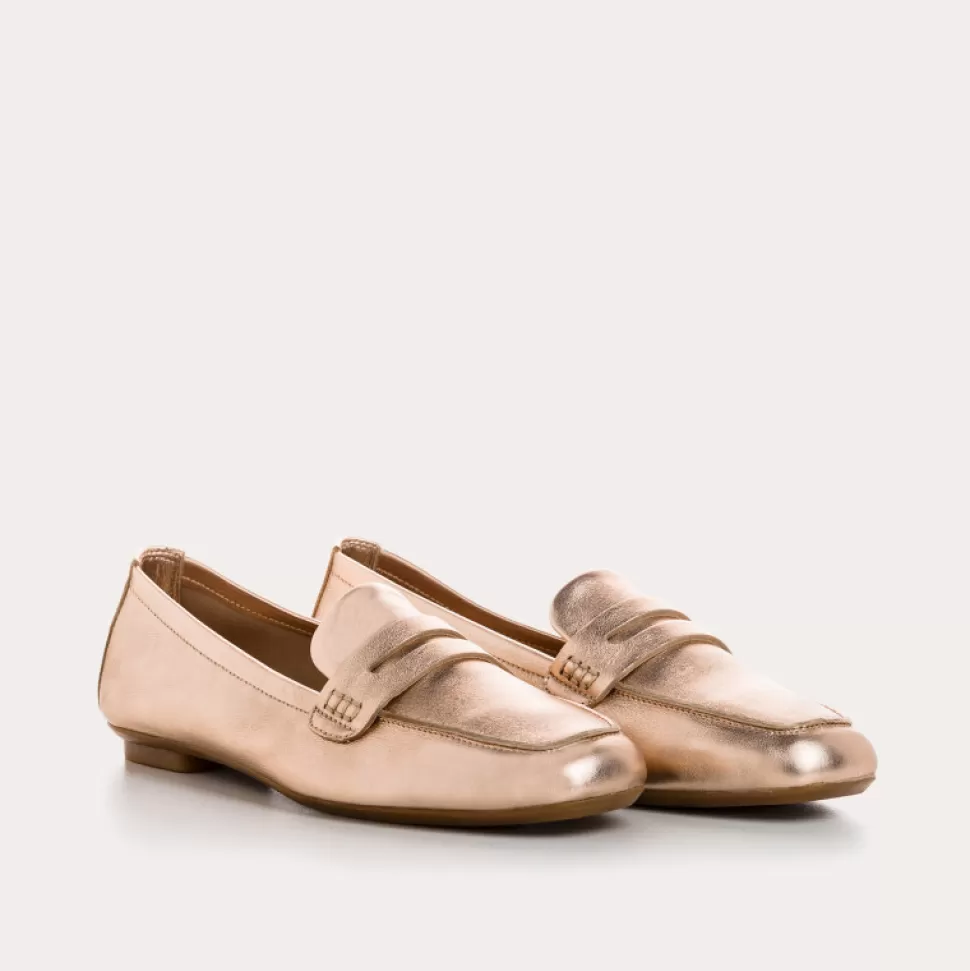 Mocassins^Reqins Mocassins Hema Eclat Cc Metallique, Rosee