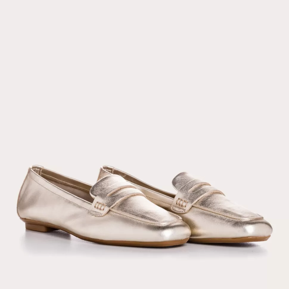 Mocassins^Reqins Mocassins Hema Eclat Cc Metallique, Platine