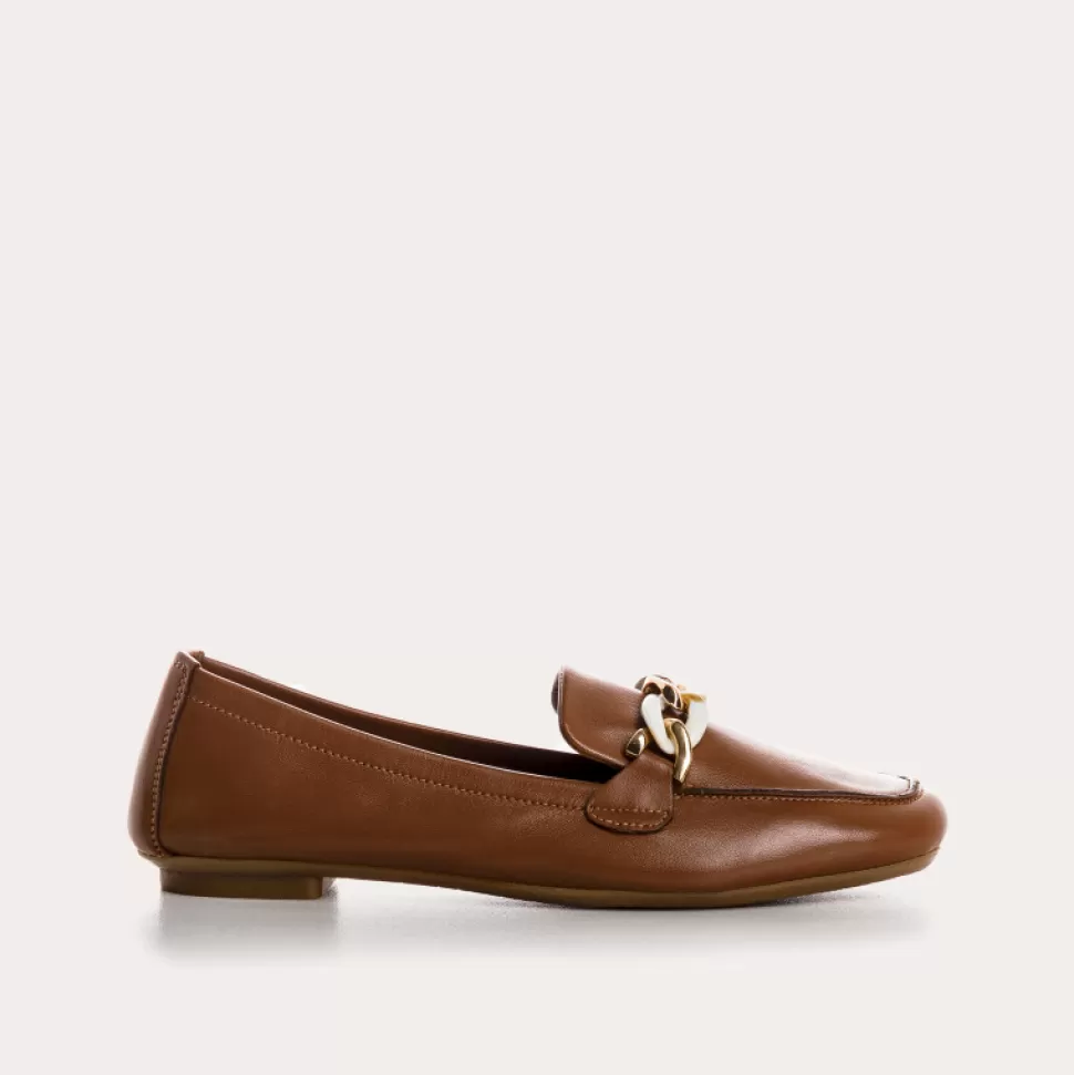 Mocassins^Reqins Mocassins Horel Cuir Camel, Cognac
