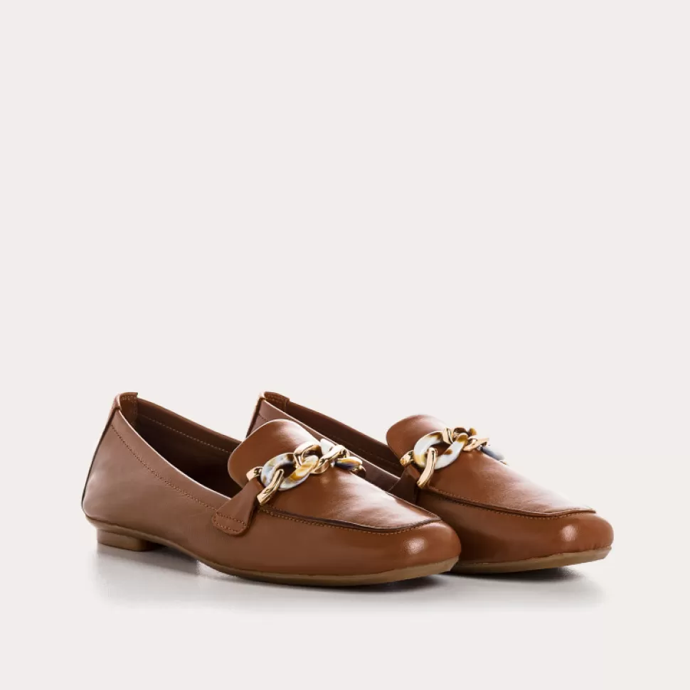 Mocassins^Reqins Mocassins Horel Cuir Camel, Cognac