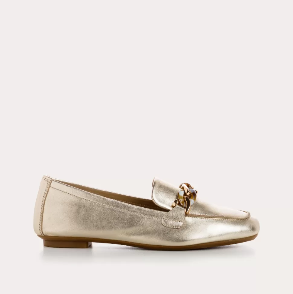 Mocassins^Reqins Mocassins Horel Eclat Metallique, Platine