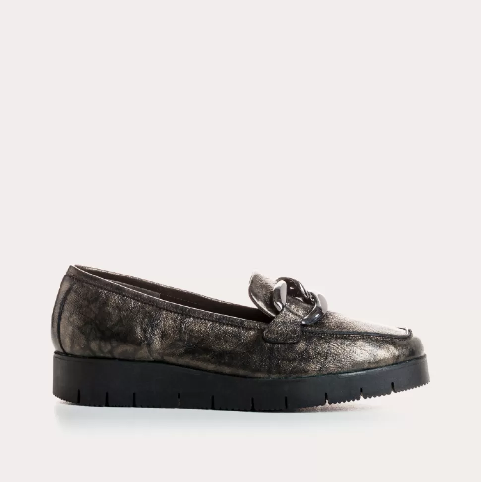 Mocassins^Reqins Mocassins Naster Meteore Mordore, Metallique