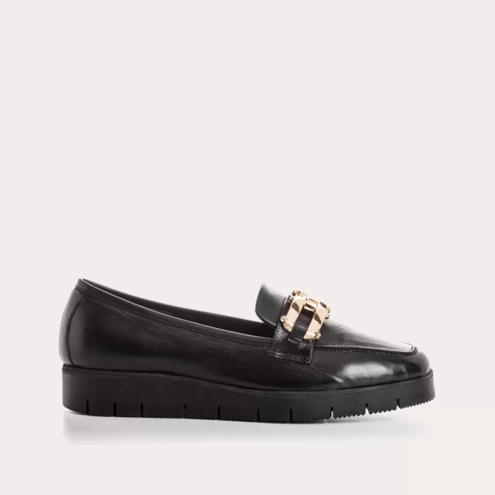 Mocassins^Reqins Mocassins Neor Cuir Noir, Noir