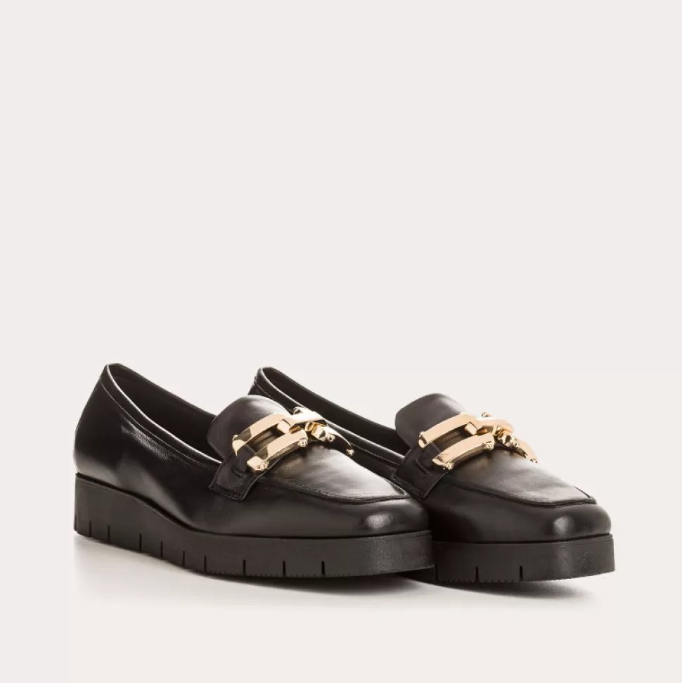 Mocassins^Reqins Mocassins Neor Cuir Noir, Noir
