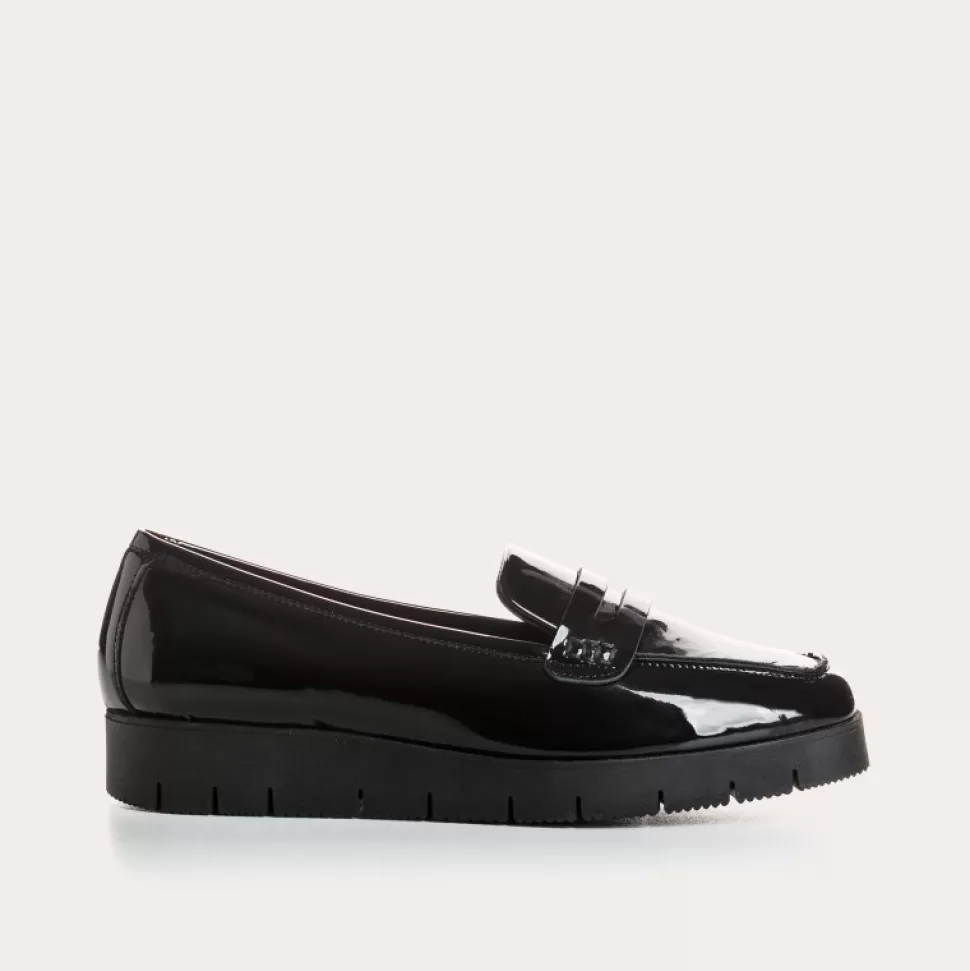 Mocassins^Reqins Mocassins Nomani Vernis Noir, Noir
