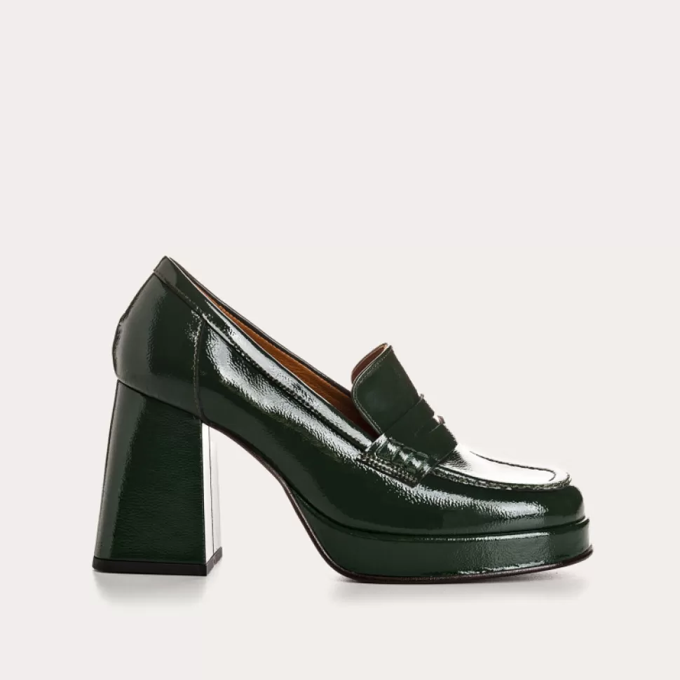 Mocassins^Reqins Mocassins Pablita Naplak Vert, Sapin