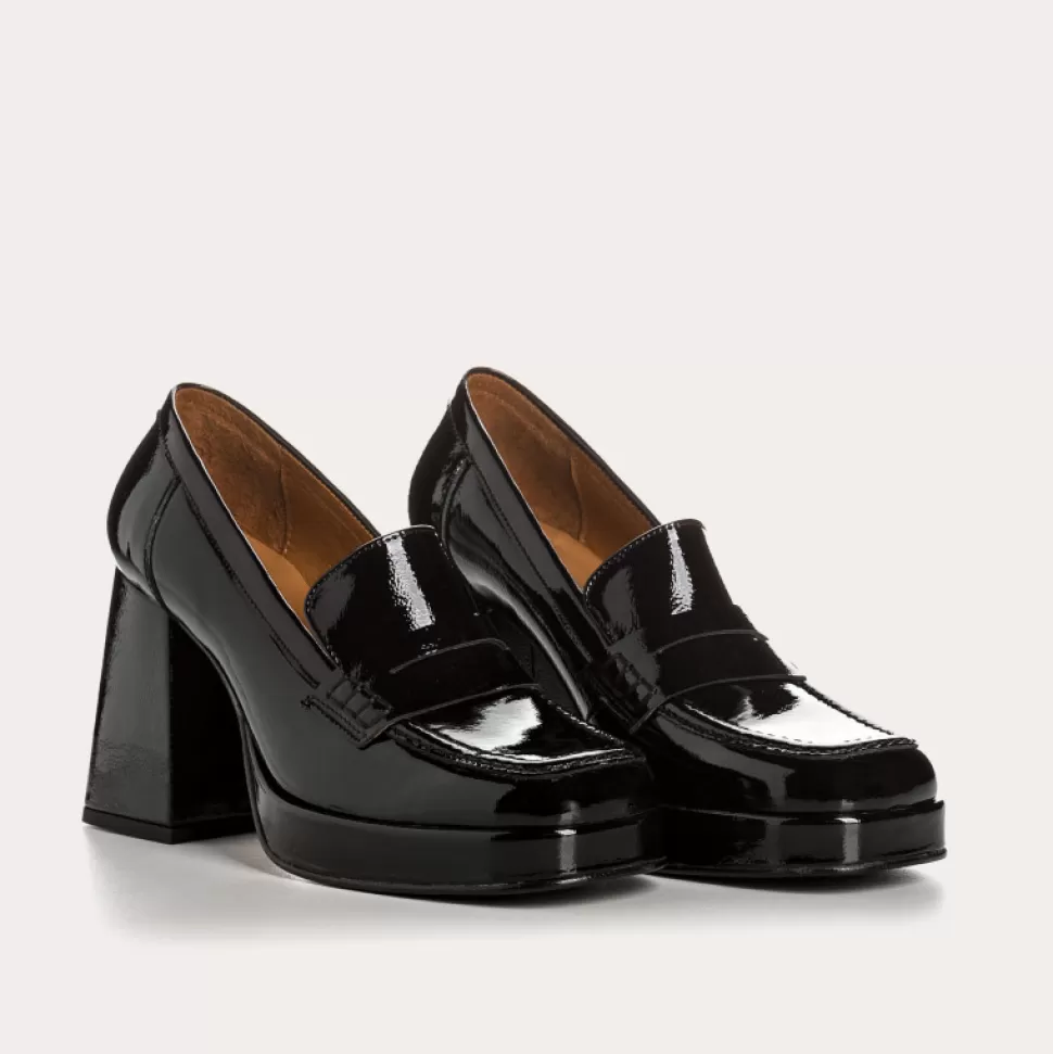 Mocassins^Reqins Mocassins Pablita Naplak Noir, Noir
