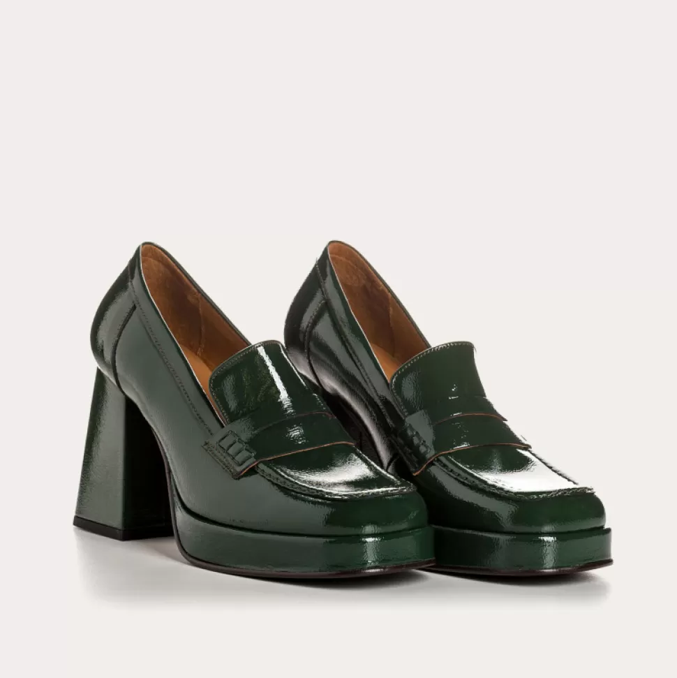 Mocassins^Reqins Mocassins Pablita Naplak Vert, Sapin