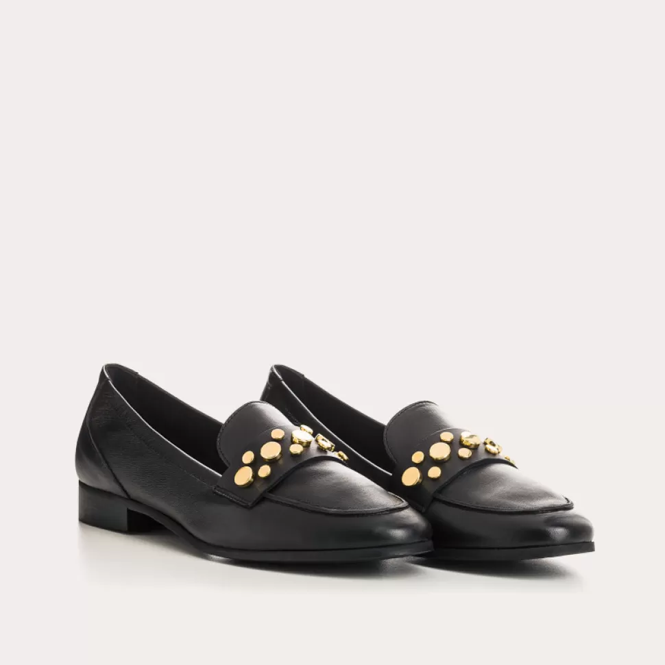 Mocassins^Reqins Mocassins Pavla Cuir Noir, Noir