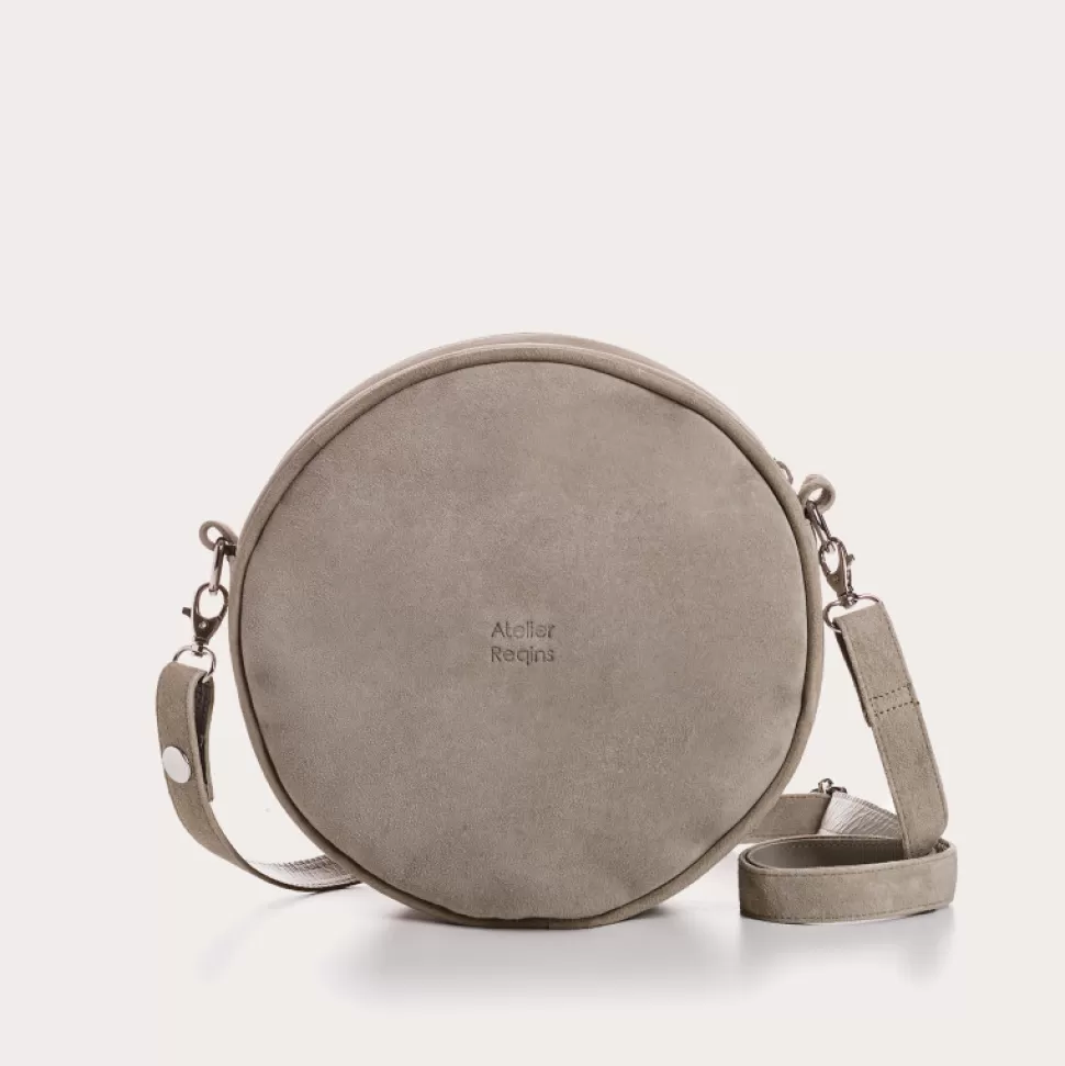 Sacs A Bandouliere^Reqins Sac Caliope Cuir Velours Cactus, Un