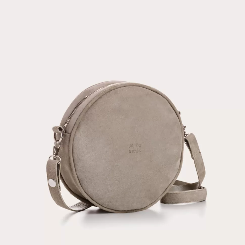 Sacs A Bandouliere^Reqins Sac Caliope Cuir Velours Cactus, Un