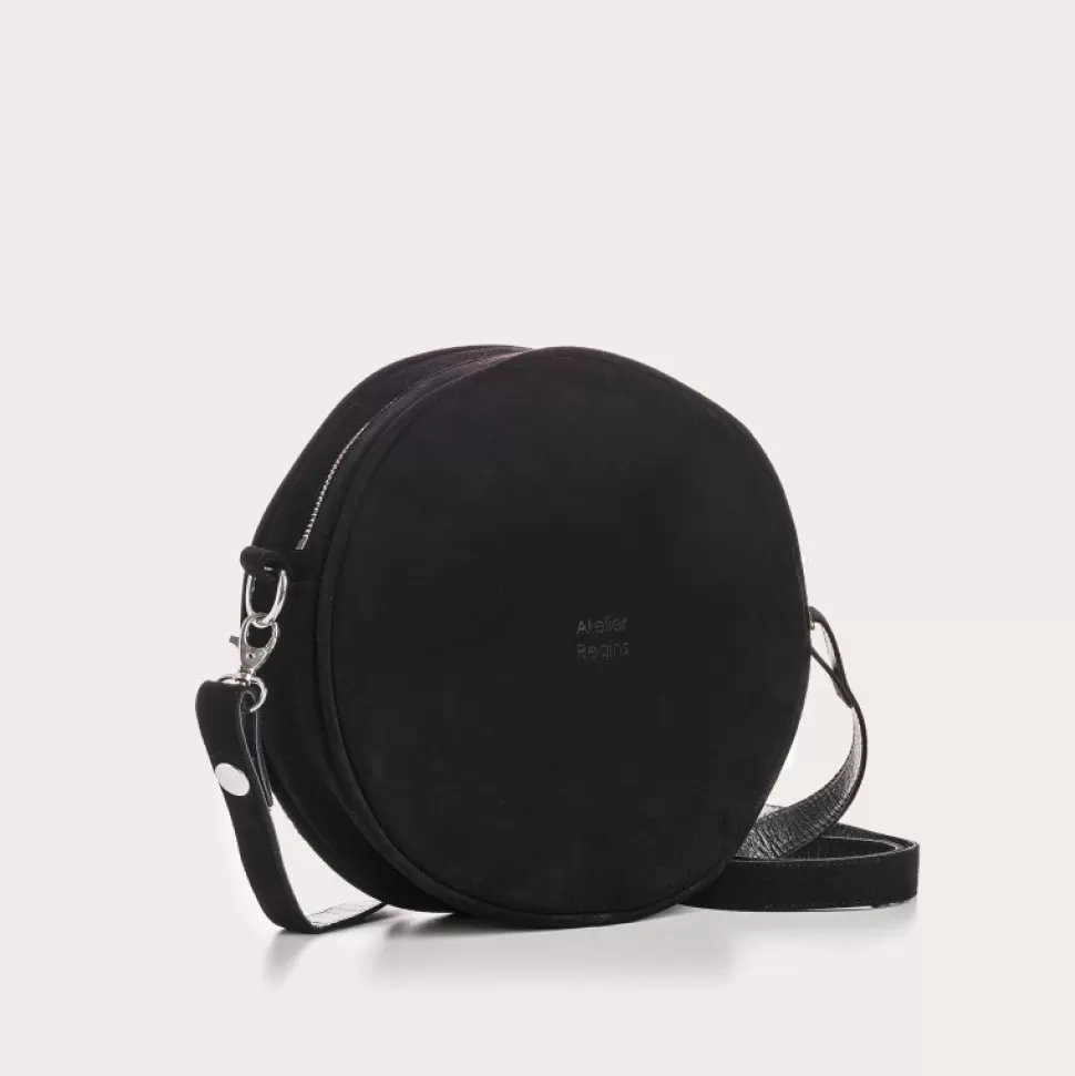 Sacs A Bandouliere^Reqins Sac Caliope Cuir Velours Noir, Un