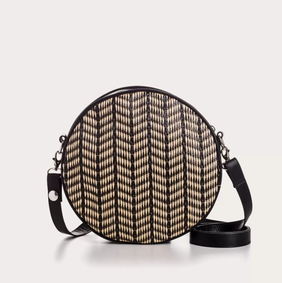 Sacs A Bandouliere^Reqins Sac Caliope Cuir/Palm Noir, Un
