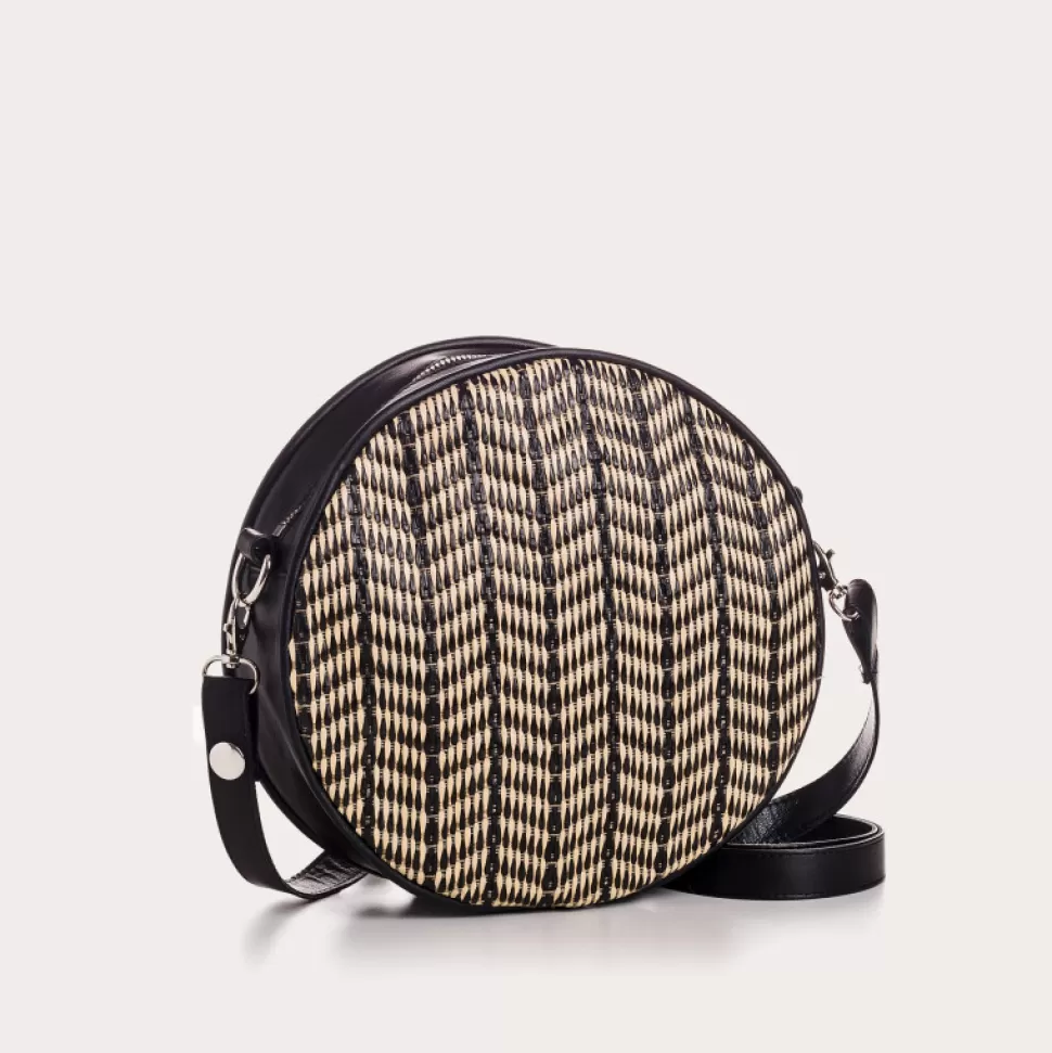 Sacs A Bandouliere^Reqins Sac Caliope Cuir/Palm Noir, Un